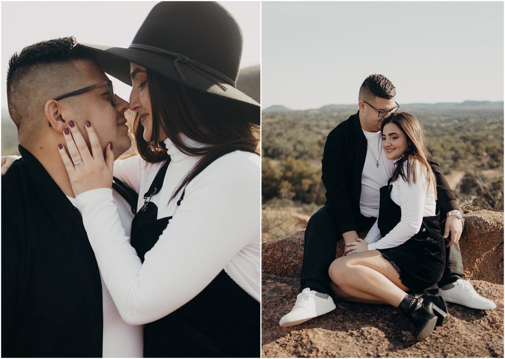 Engagement session at Enchanted Rock
